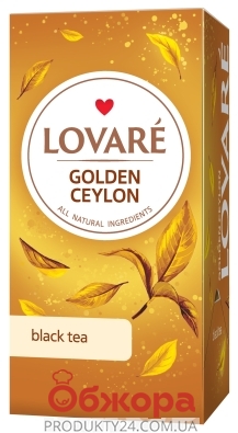Чай Lovare Golden Ceylon черный 24п 2г – ИМ «Обжора»