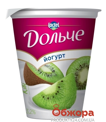 Йогурт Дольче 3,2% 280г киви стакан – ИМ «Обжора»