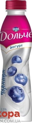 Йогурт чорниця Дольче 2,5% 500 г – ИМ «Обжора»