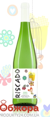 Вино Riscado Vinho Verde DOC белое сухое 9,5% 0,75л – ИМ «Обжора»