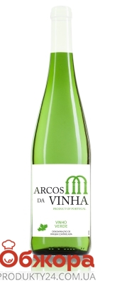Вино Arcos da Vinha 0,75л 9,5% Vinho Verde DOC бiле сухе – ІМ «Обжора»