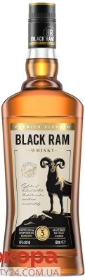 Віскі Black Ram 0,5л 40% Premium Blended Whisky 3 YO – ІМ «Обжора»