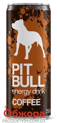 Напій енергетичний Pit Bull 0,25л Coffee з/б – ІМ «Обжора»
