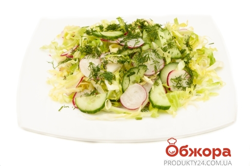 Салат з молодої капусти, редиски та огірка – ІМ «Обжора»