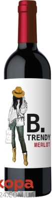 Вино B.Trendy 0,75л 12% Merlot червоне сухе – ІМ «Обжора»