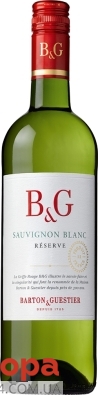 Вино Бартон & Гестье (B&G) Совиньон Блан белое сухое – ИМ «Обжора»