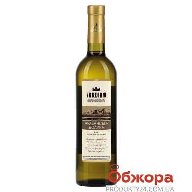 Вино Vardiani Алазанска долина біле напівсолодке 750 мл – ІМ «Обжора»