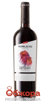 Вино Коблево (KOBLEVO) Бордо Саперави красное сухое 0,75 л – ИМ «Обжора»