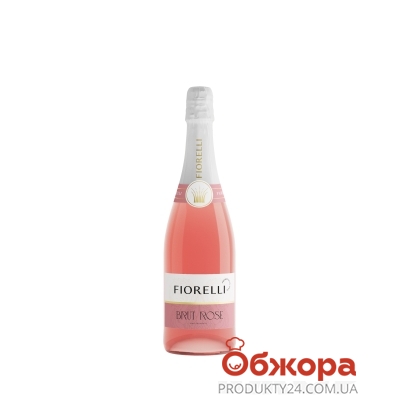 Вино игристое розовое Fiorelli Rose Brut 0,75 л – ИМ «Обжора»