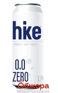 Пиво Hike 0,5л б/алк світле з/б – ІМ «Обжора»