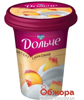 Десерт Дольче 3,4% 300г персик – ИМ «Обжора»