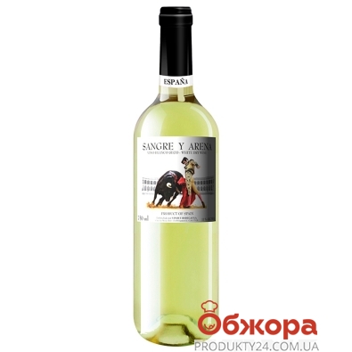 Вино белое сухое Sangre y Arena   Испания  0.75 л – ИМ «Обжора»