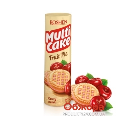 Печиво Roshen 180г Multicake вишня-крем – ІМ «Обжора»