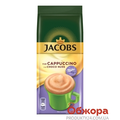 Напиток кофейный Jacobs 500г Cappuccino лесной орех+ какао – ИМ «Обжора»