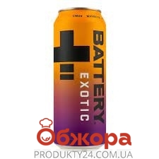 Напиток энергетический Battery 0,5л б/алк Exotic з/б – ИМ «Обжора»