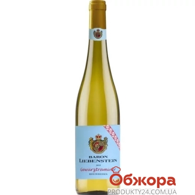 Вино Baron Liebenstein 0,75л 10,5% Gewurztraminer біле н/солод – ИМ «Обжора»