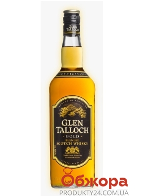 Виски Glen Talloch 0,7л 40% Gold 12 Y.O. – ИМ «Обжора»