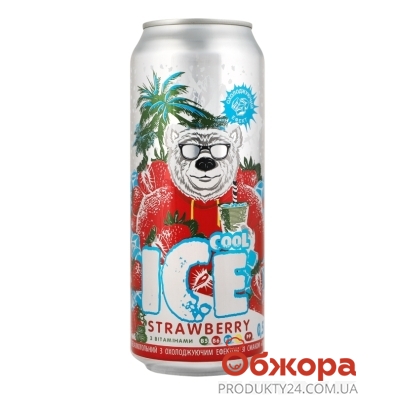 Напиток Ice Cool 0,5л клубника з/б – ИМ «Обжора»