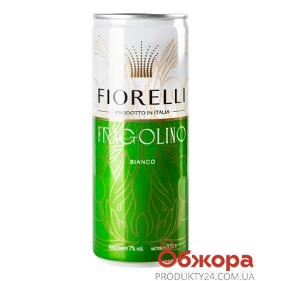 Напиток винный Fiorelli 0,25л 7% Fragolino Bianco з/б – ИМ «Обжора»