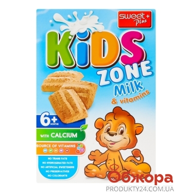 Печиво Sweet Plus 220г Kids zone з молоком від 6 міс – ІМ «Обжора»