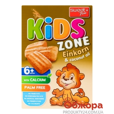 Печиво Sweet Plus 200г Kids zone зі спельтою від 6 міс – ІМ «Обжора»