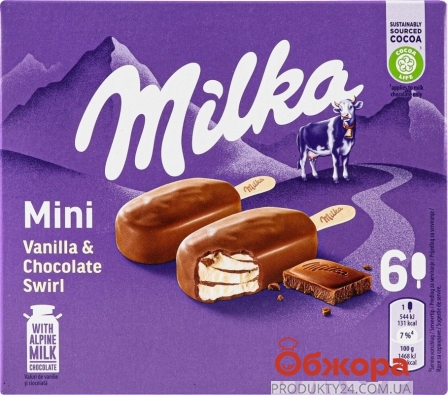 Морозиво Milka 37г*6шт mini ескімо – ІМ «Обжора»