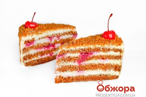 Торт Медовик с вишней – ИМ «Обжора»