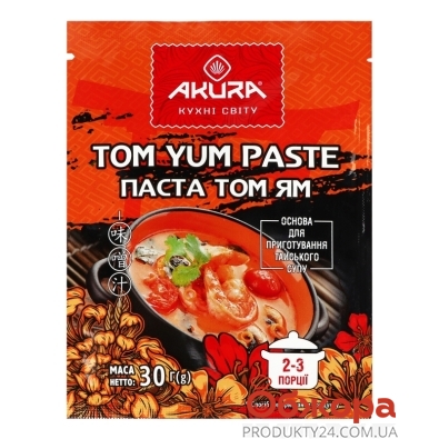 Том ям Akura 30г паста для приготування супу – ІМ «Обжора»