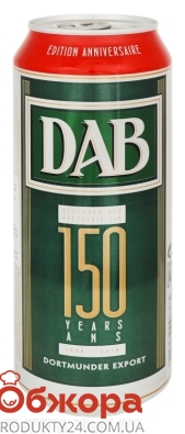 Пиво DAB 0,5л 5% світле з/б – ІМ «Обжора»