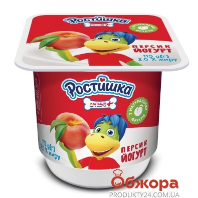 Йогурт Данон Ростишка 2% 115 г персик – ІМ «Обжора»