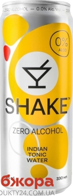 Напій б/алк Shake 0,33л Indian Tonic Water з/б – ИМ «Обжора»