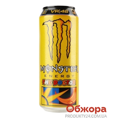 Напій енергетичний Monster 0,5л б/алк Doctor з/б – ИМ «Обжора»