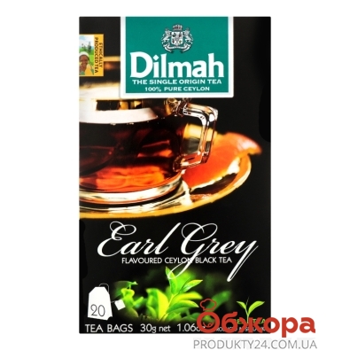 Чай Dilmah 1,5г*20пак Earl Grey чорний – ІМ «Обжора»