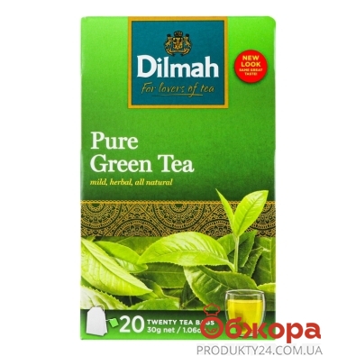 Чай Dilmah 1,5г*20пак Pure зелений – ІМ «Обжора»