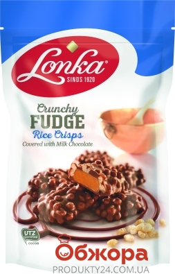 Цукерки Lonka 160г рисові кранчі в молочному шоколаді – ІМ «Обжора»