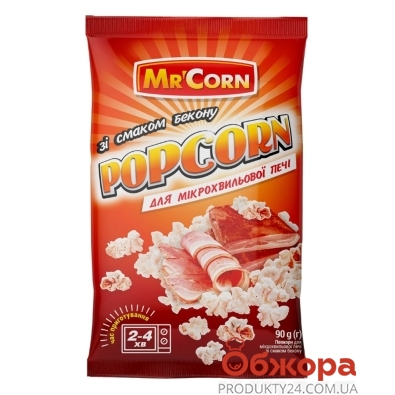 Попкорн Mr`Corn с беконом 90 г – ИМ «Обжора»