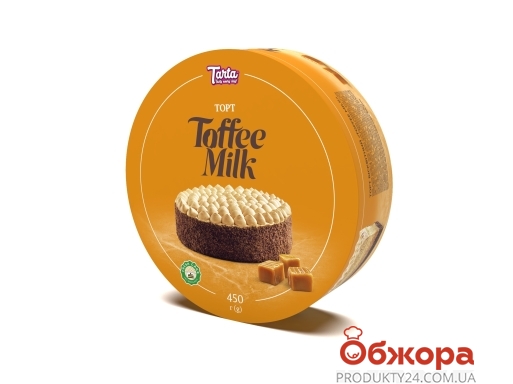 Торт бісквітний Toffee milk 450г – ИМ «Обжора»