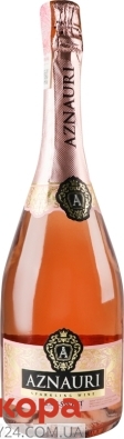 Вино ігристе Aznauri 0,75л 10-13,5% рожеве н/солодке – ИМ «Обжора»