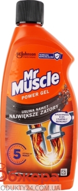 Засіб Mr.Muscle 500мл гель для прочищення зливних труб – ИМ «Обжора»