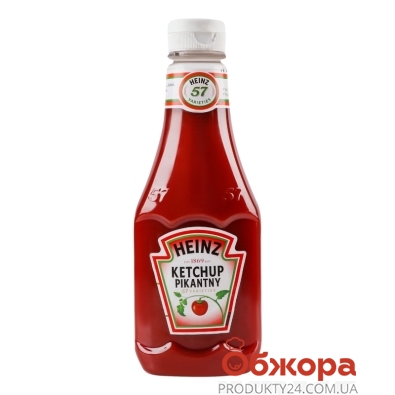 Кетчуп Heinz 455г гострий пл/п – ІМ «Обжора»