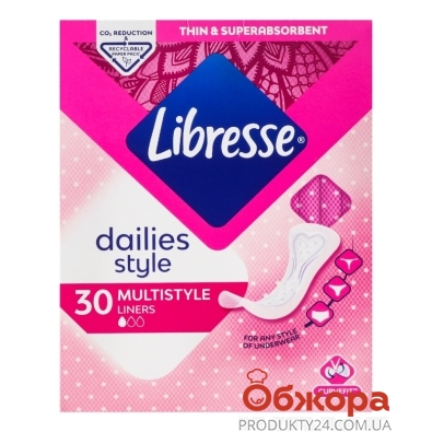 Прокладки Libresse Dailies Style Multistyle 30шт щоденні – ІМ «Обжора»