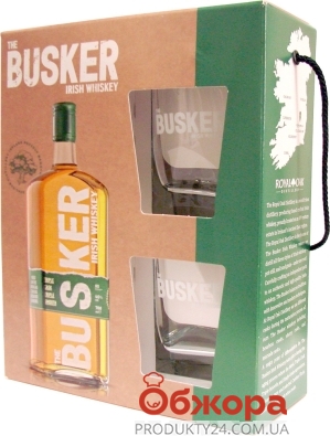 Віскі The Busker Triple Cask Triple Smooth 0,7л 40% + 2 келиха Новинка – ІМ «Обжора»