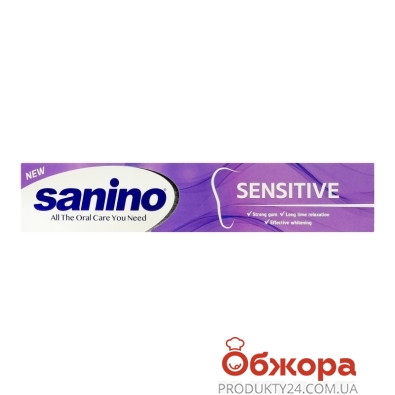 Зубная паста Sanino 100мл Защита для чувствительных зубов – ИМ «Обжора»