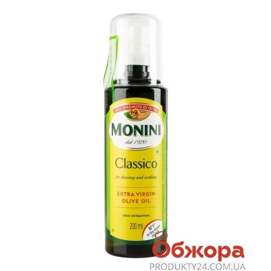 Олія Monini 200мл оливкова extra virgin Classico спрей – ІМ «Обжора»