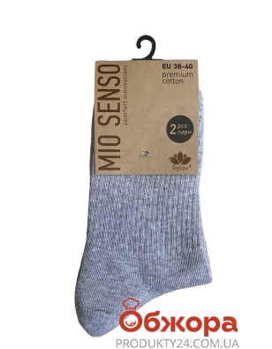 Шкарпетки жін. MioSenso C530RF р.36-38 св.сірий меланж – ІМ «Обжора»
