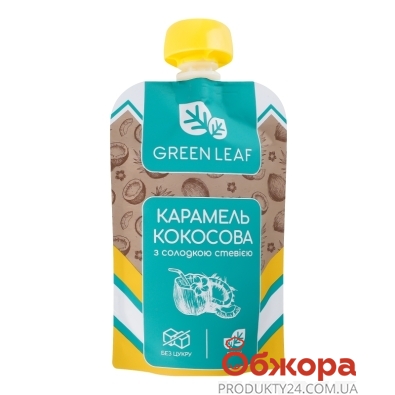 Карамель Green Leaf 90г кокосова з солодкою стевією – ІМ «Обжора»