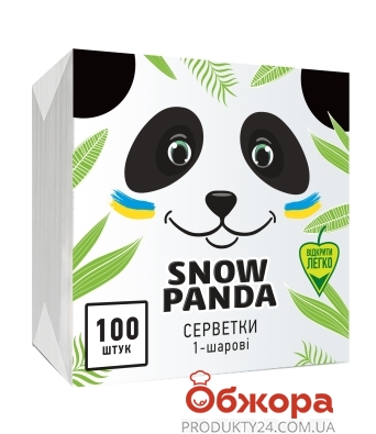 Серветки Сніжна Панда 100шт – ІМ «Обжора»
