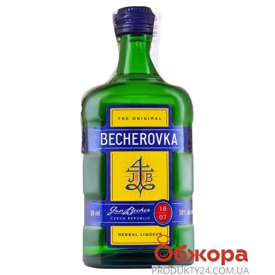 Настоянка Becherovka 0,05л 38% – ІМ «Обжора»