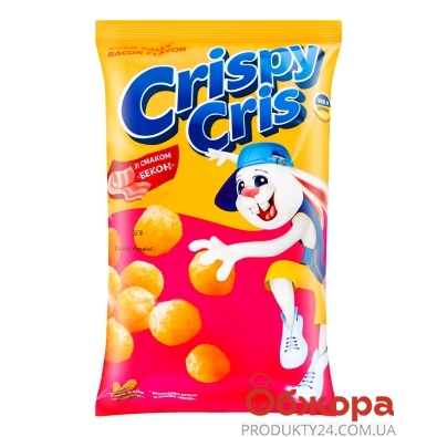Кульки кукурудзяні Crispy Cris 55г смак бекону – ИМ «Обжора»