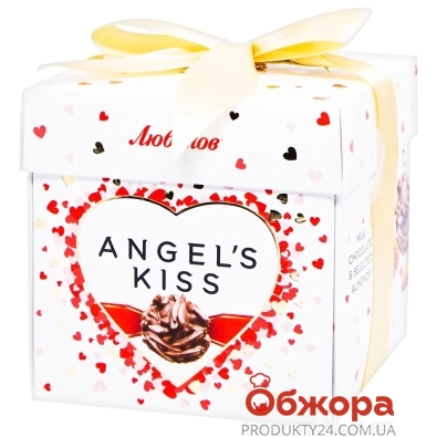 Цукерки Любімов 140г Angel`s kiss молочні з мигдалем КУБ – ІМ «Обжора»